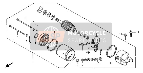 Honda FJS600A 2005 Départ Moteur pour un 2005 Honda FJS600A